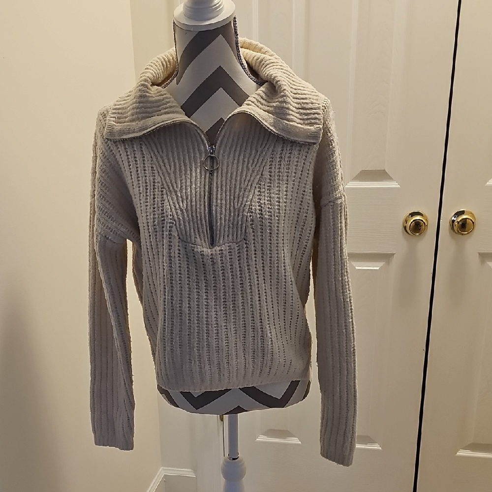 And Now This 1/4 Zip Sweater